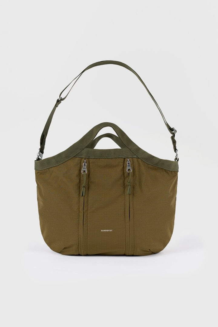 Grid Expandable crossbody Bag - Olive - Frontiers Woman