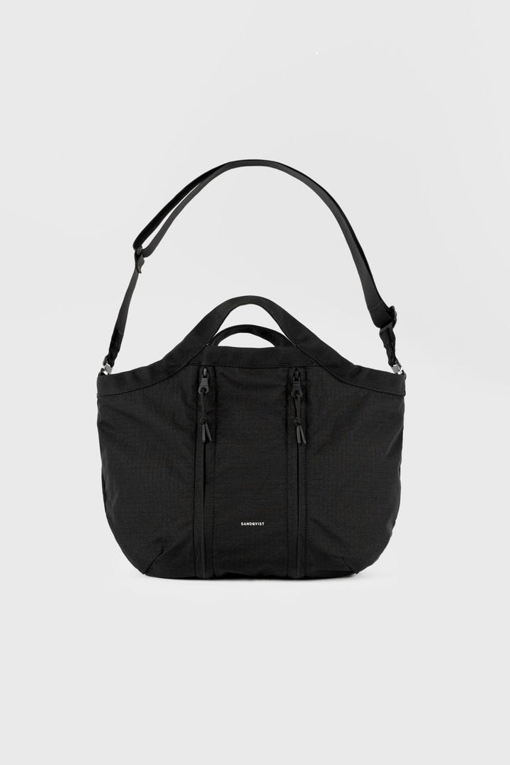 Grid Expandable crossbody Bag - Black - Frontiers Woman
