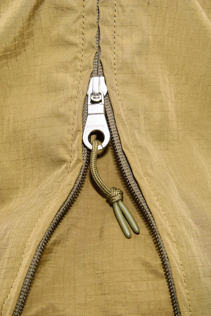 Grid Expandable Tote Bag - Olive