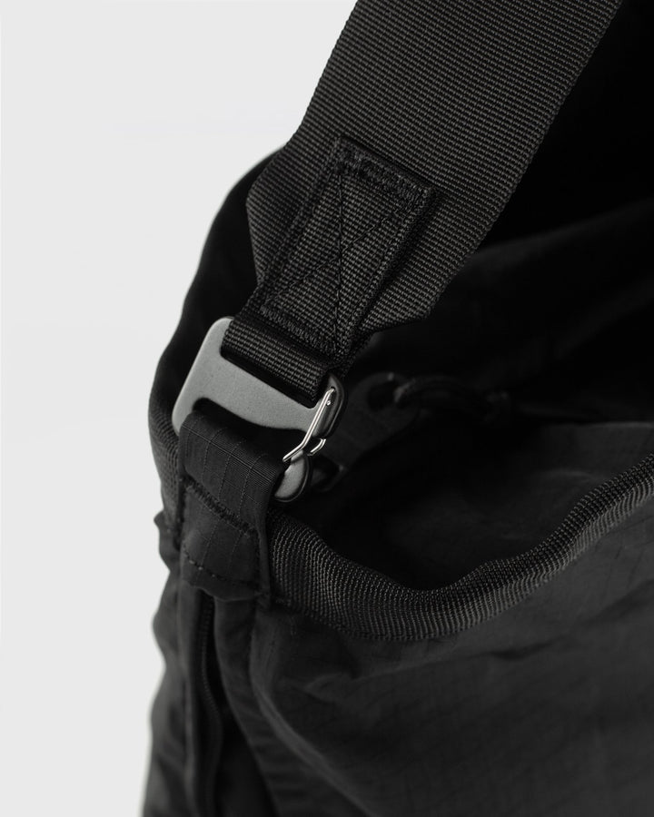 Grid Expandable Tote Bag - Black - Frontiers Woman