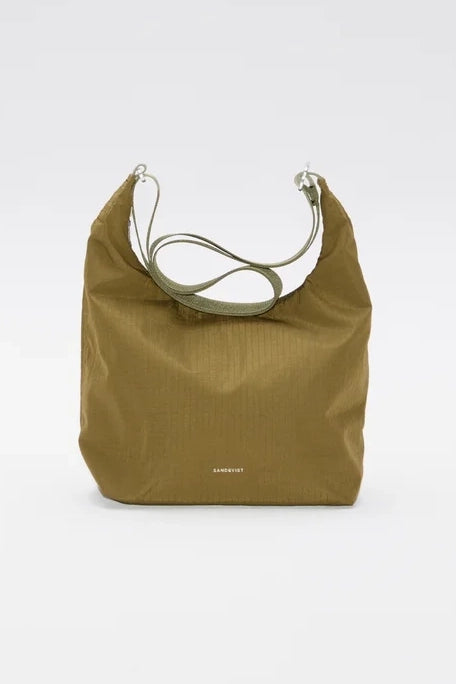 Grid Shoulder Mini Bag - Olive