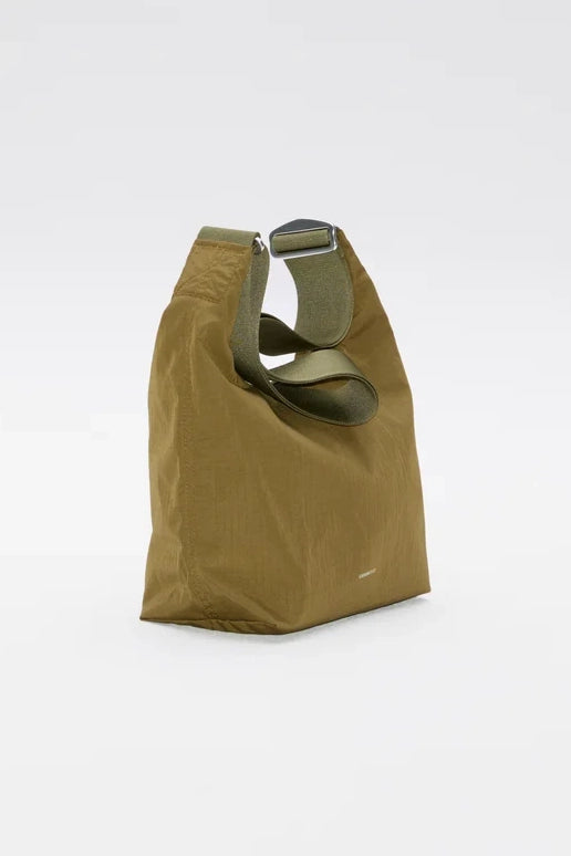 Grid Shoulder Mini Bag - Olive