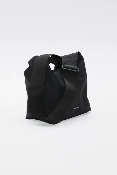 Grid Shoulder Mini Bag - Black
