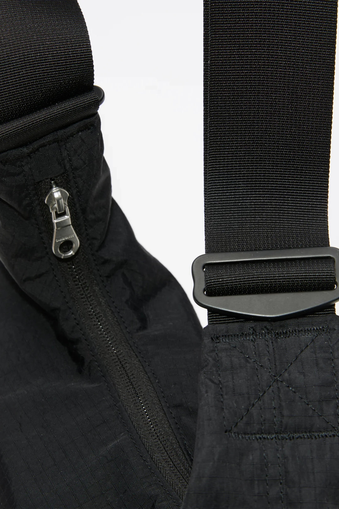 Grid Shoulder Mini Bag - Black