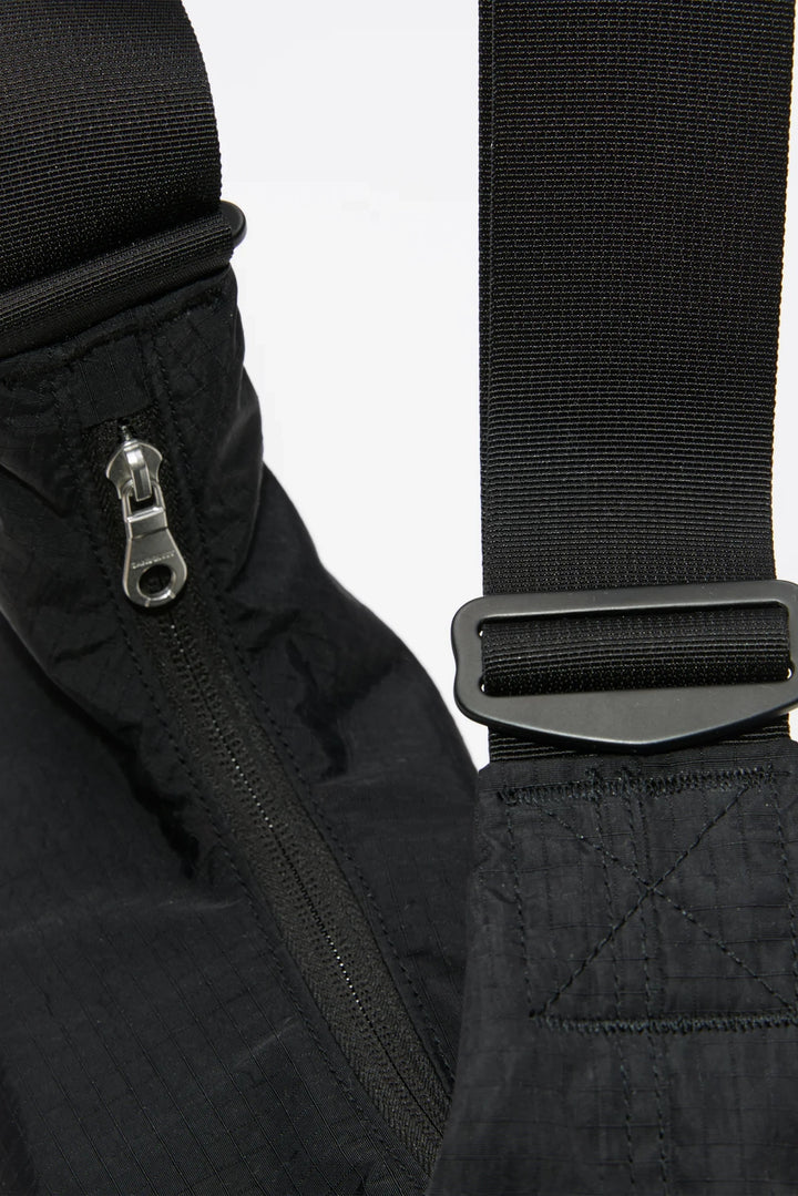Grid Shoulder Mini Bag - Black