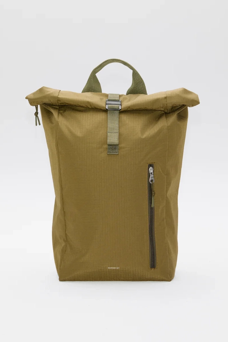 Grid Rolltop Backpack 16" - Olive