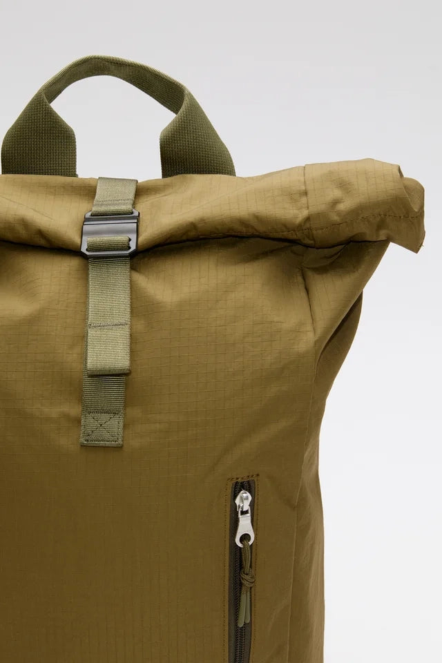 Grid Rolltop Backpack 16" - Olive