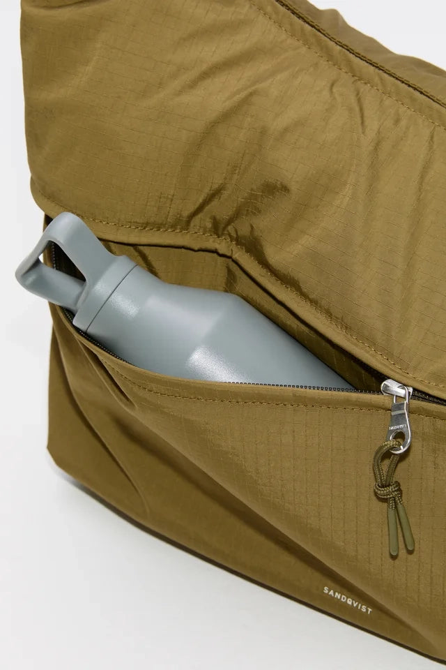 Grid Shoulder Bag - Olive