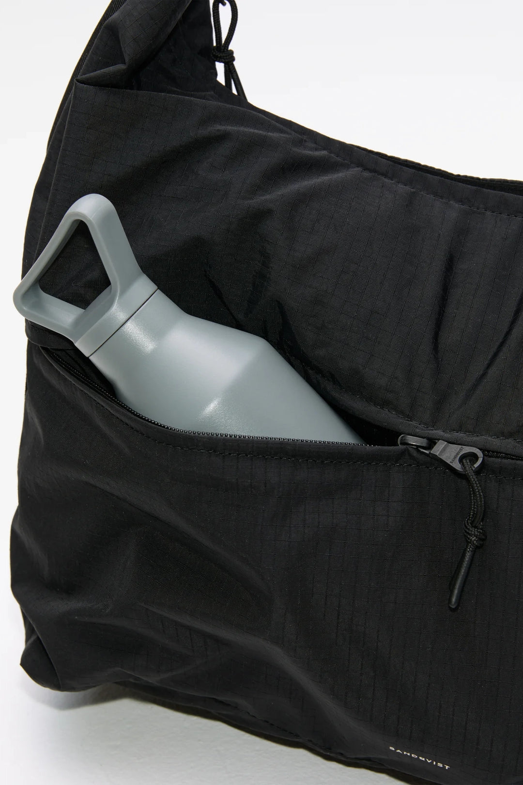 Grid Shoulder Bag - Black