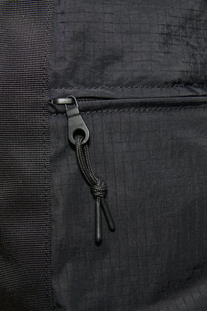 Grid Shoulder Bag - Black