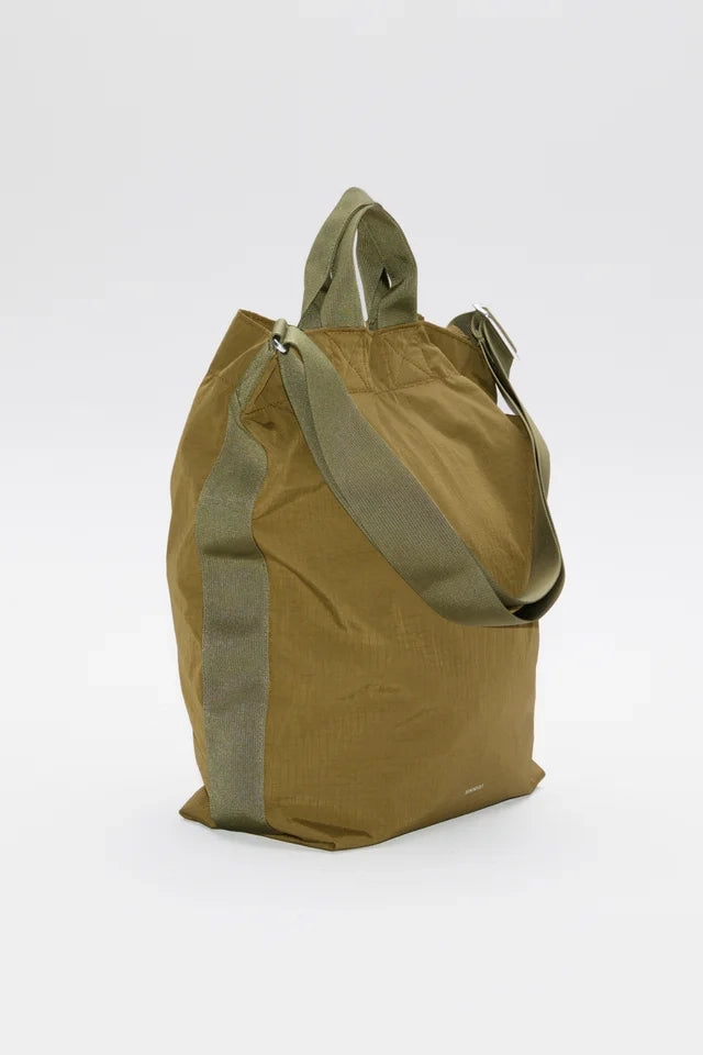 Grid Shopper Bag - Olive