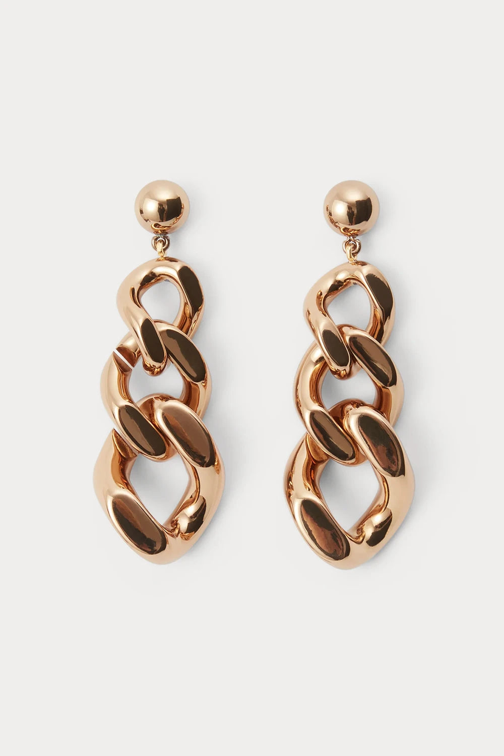 Grad Earrings - Old Gold Plated Acrylic