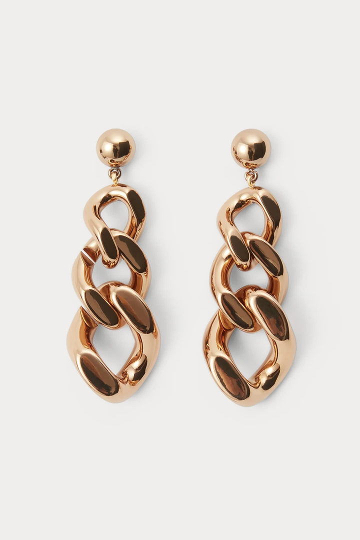 Grad Earrings - Old Gold Plated Acrylic