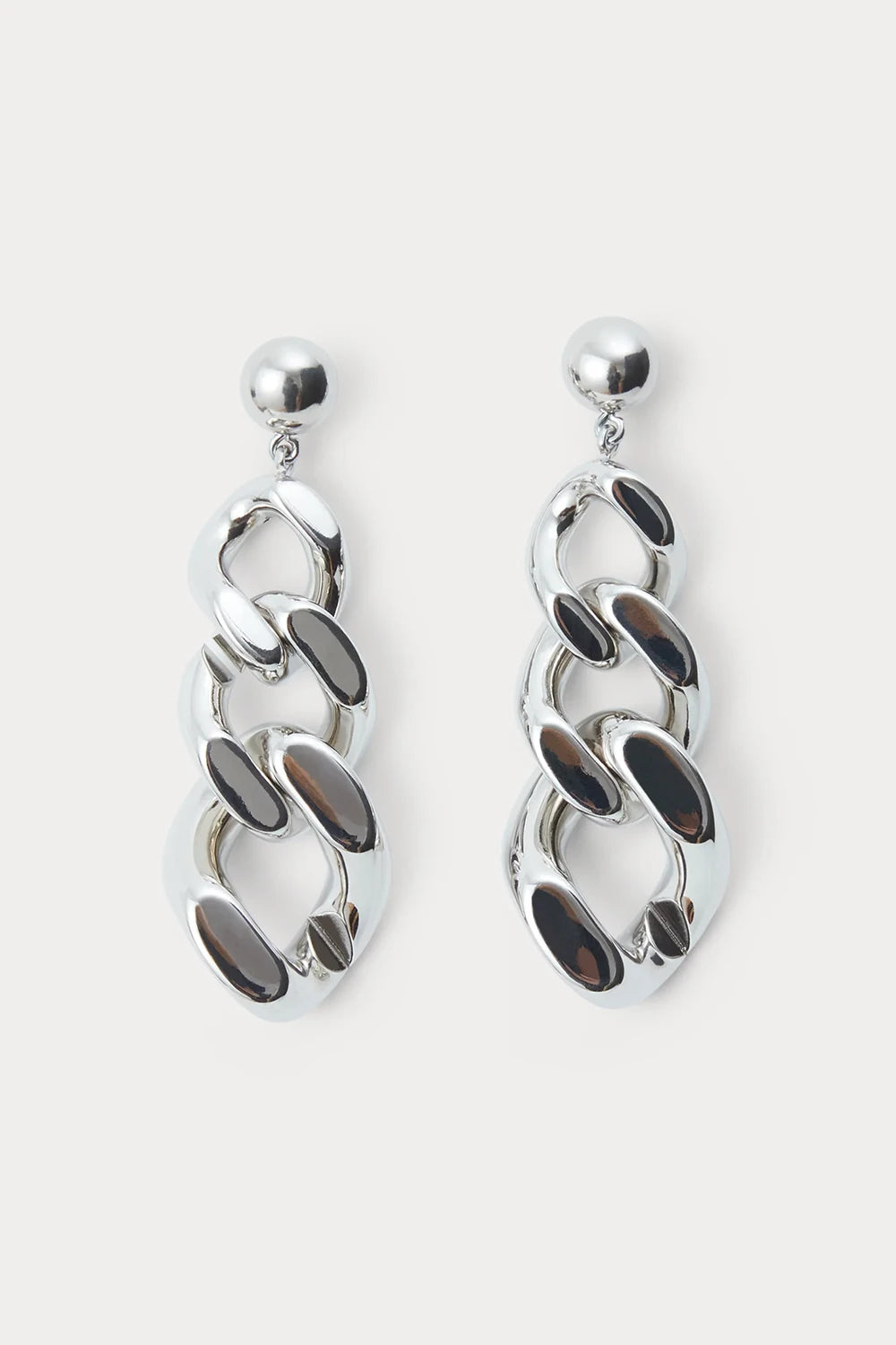 Grad Earrings - Silver Plated Acrylic