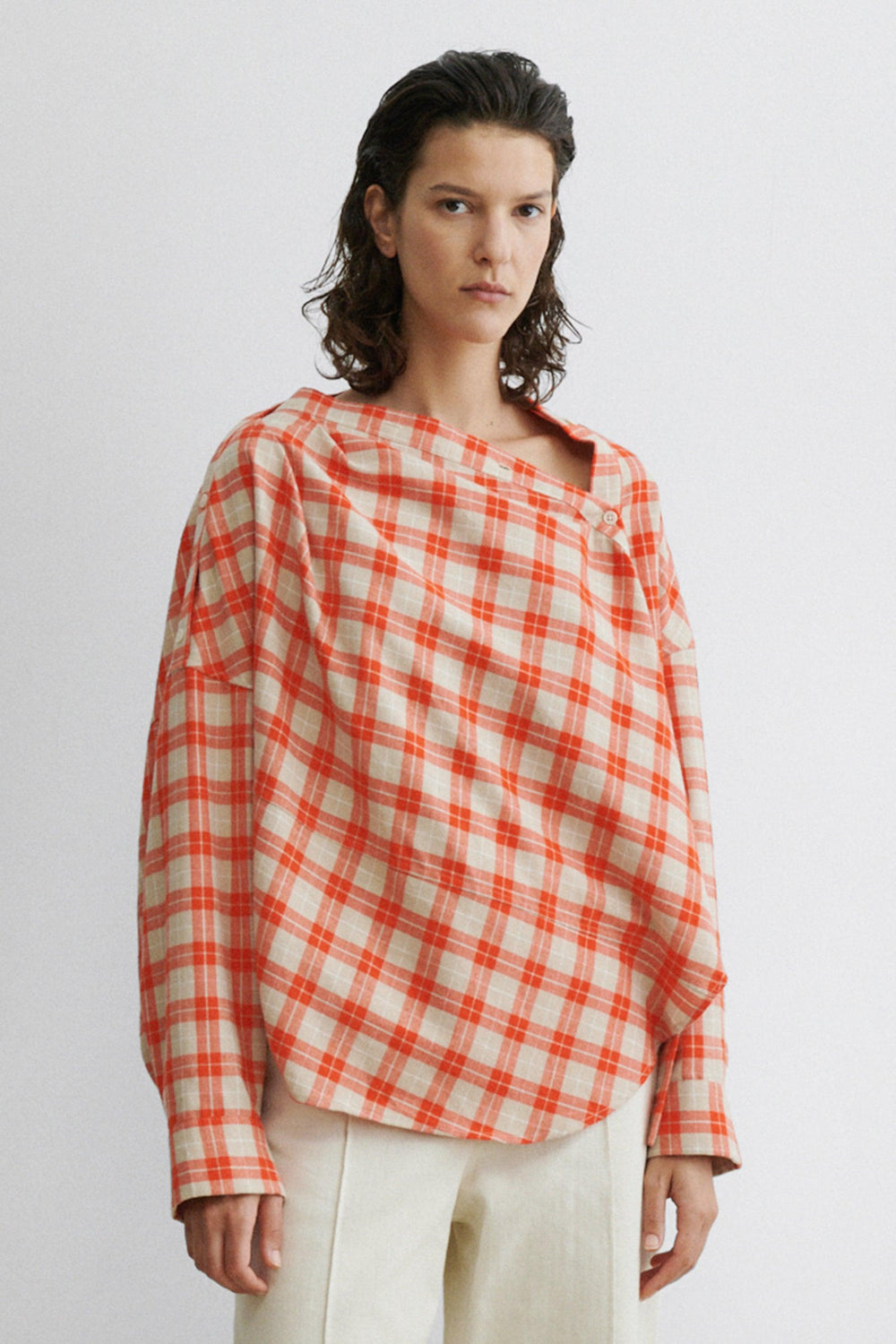Hollow Top - Ponte Flannel