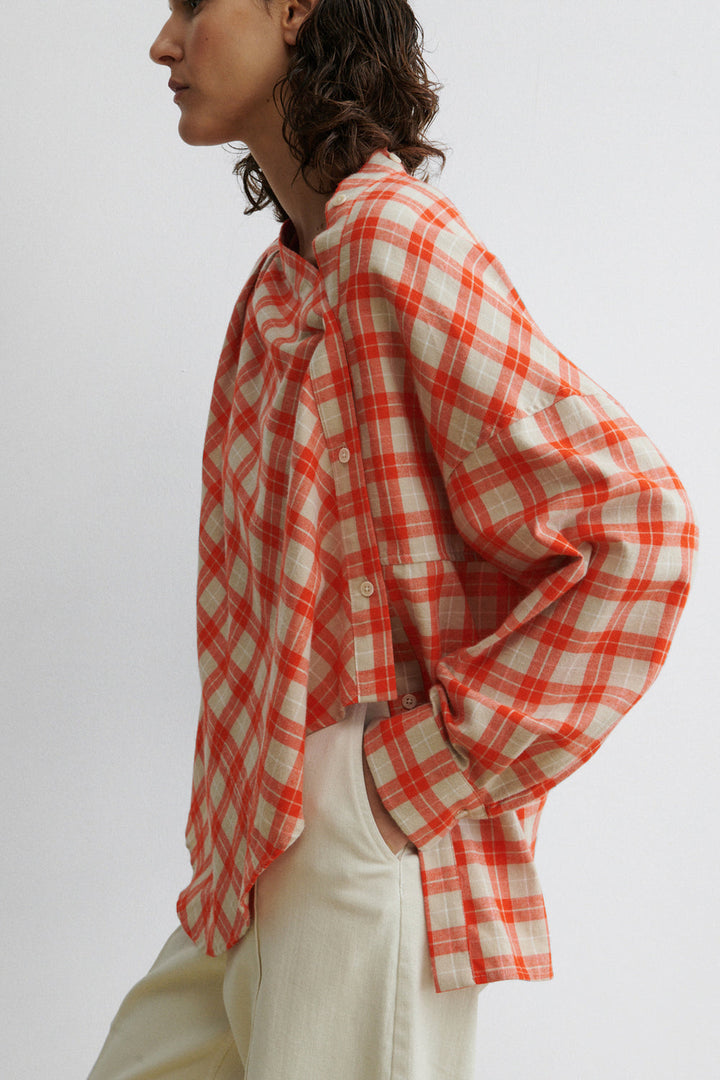 Hollow Top - Ponte Flannel