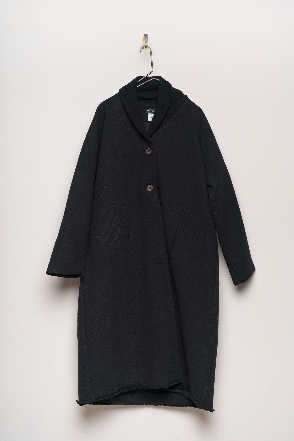 Linen & Cotton Coat - Black