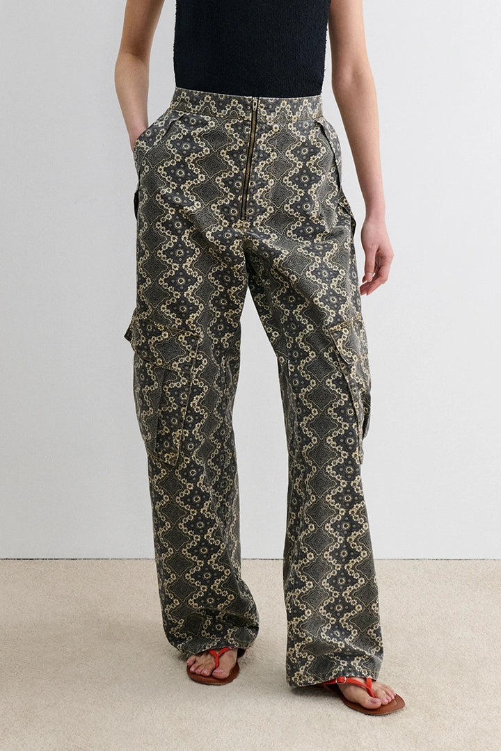 Axis Pant - Charcoal Ripstop Print
