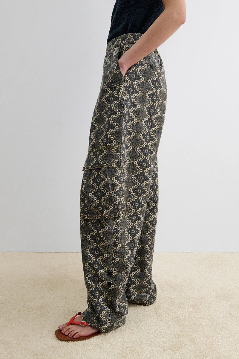 Axis Pant - Charcoal Ripstop Print