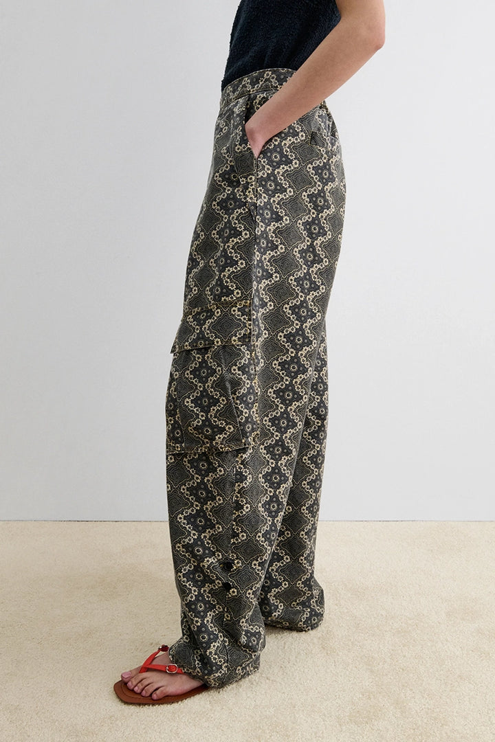 Axis Pant - Charcoal Ripstop Print