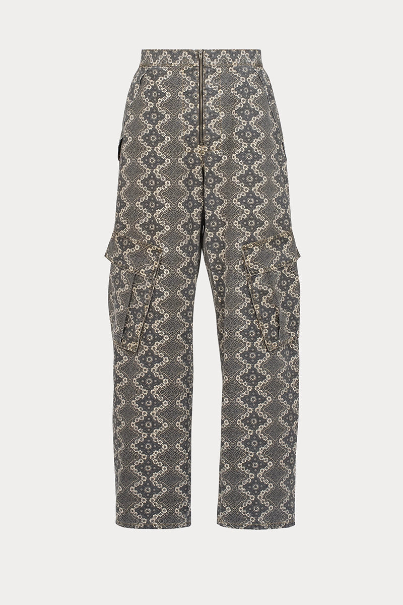 Axis Pant - Charcoal Ripstop Print