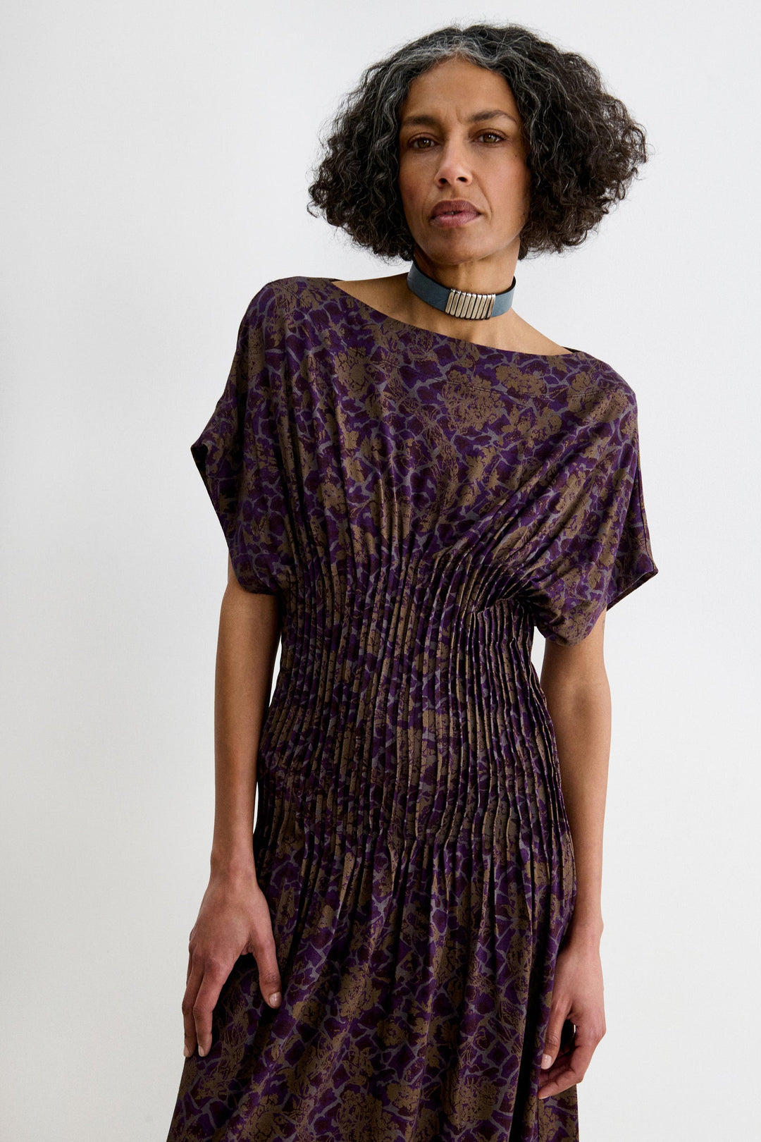 Windham Dress - Purple Nightflower Jersey