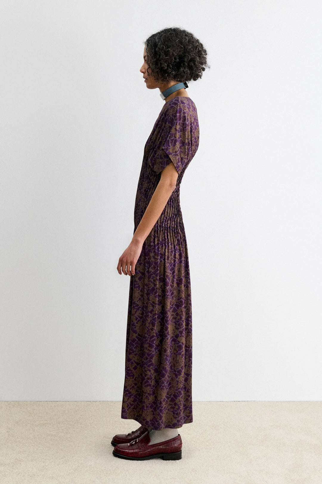 Windham Dress - Purple Nightflower Jersey