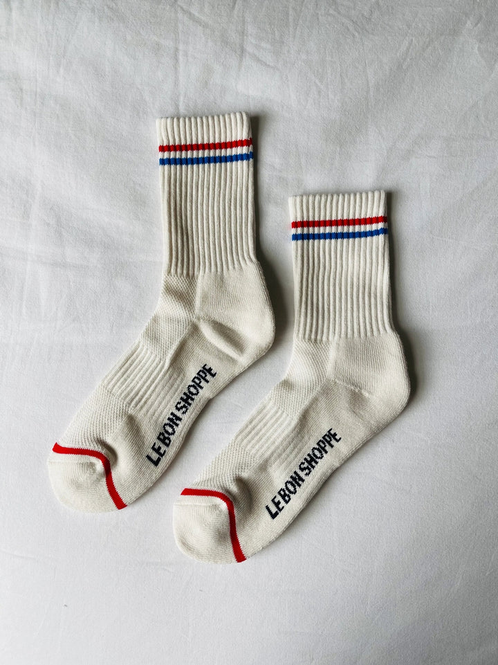 Boyfriend Socks - Milk - Frontiers Woman