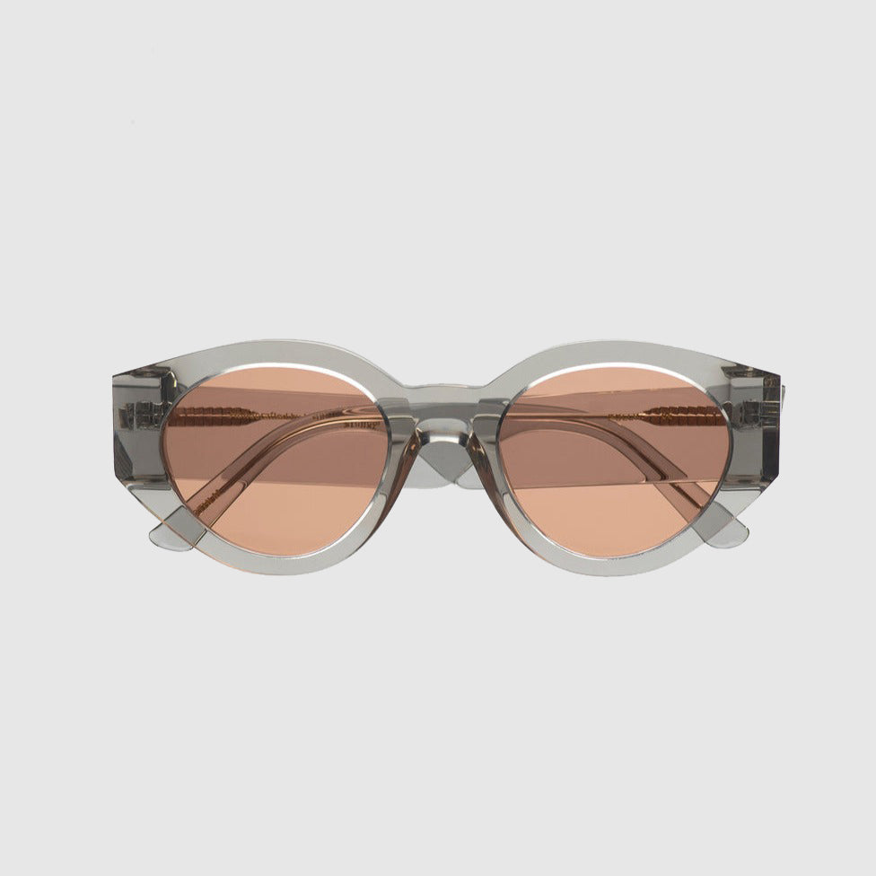 Polly Sunglasses - Grey with Orange Lens