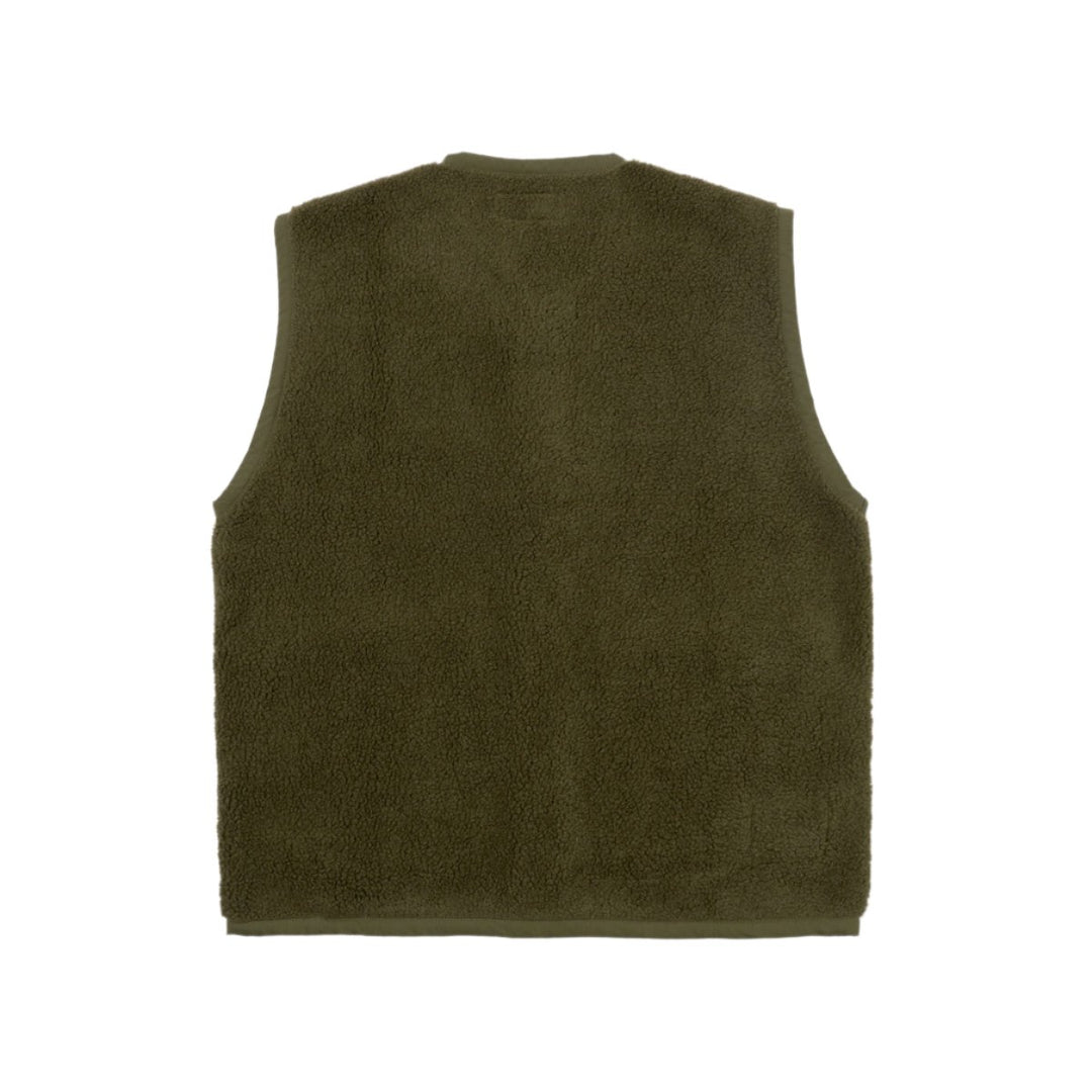 Lancaster Gilet - Olive Mountain Fleece