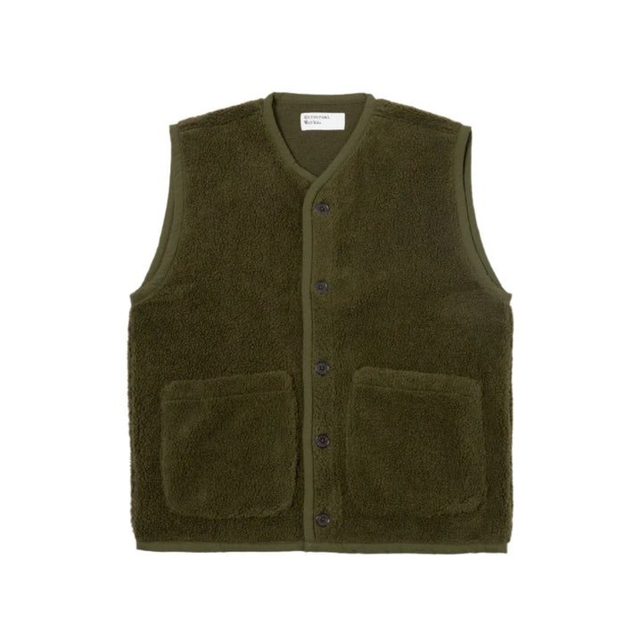 Lancaster Gilet - Olive Mountain Fleece