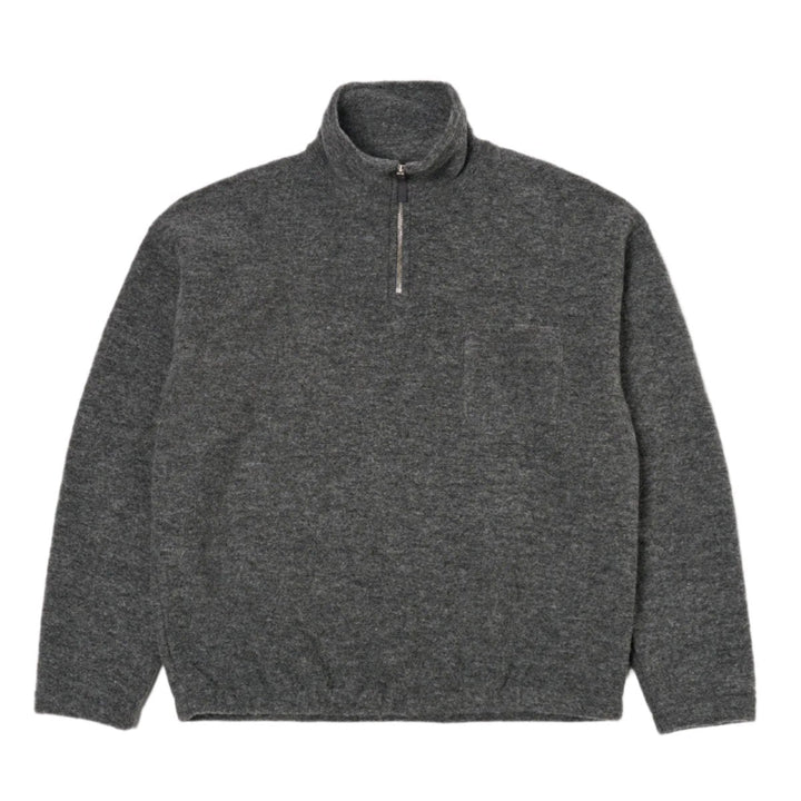 Ramsay Quarter Zip - Grey Marl Wool