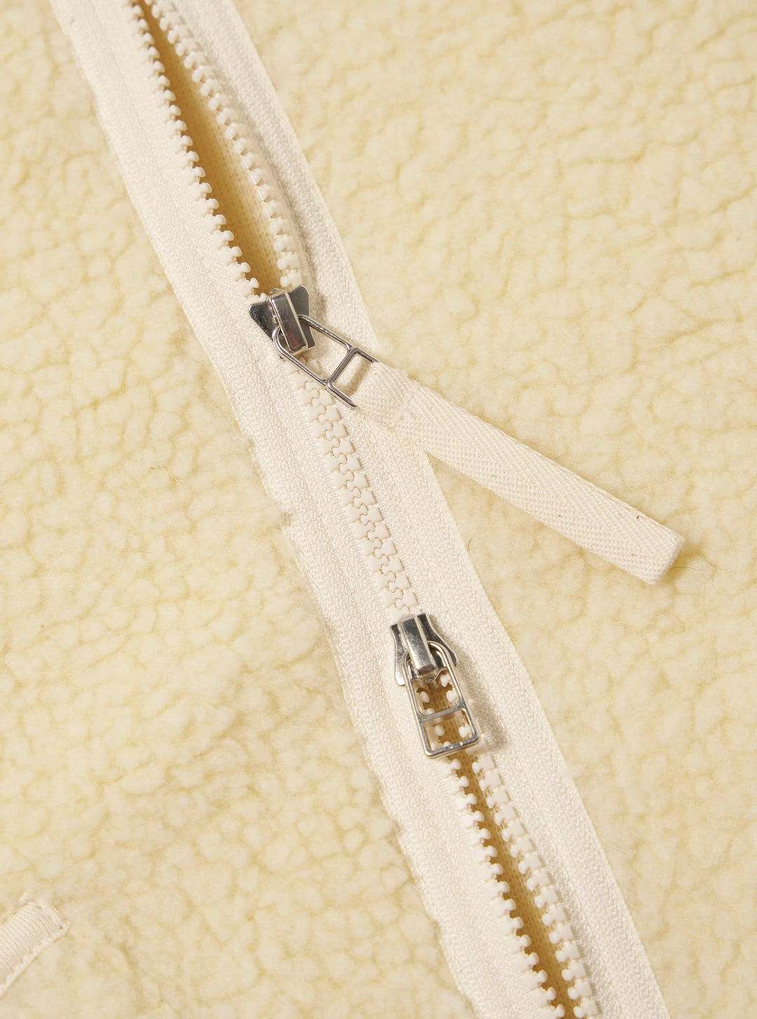 Zip Liner Jacket - Ecru Galaxy Fleece