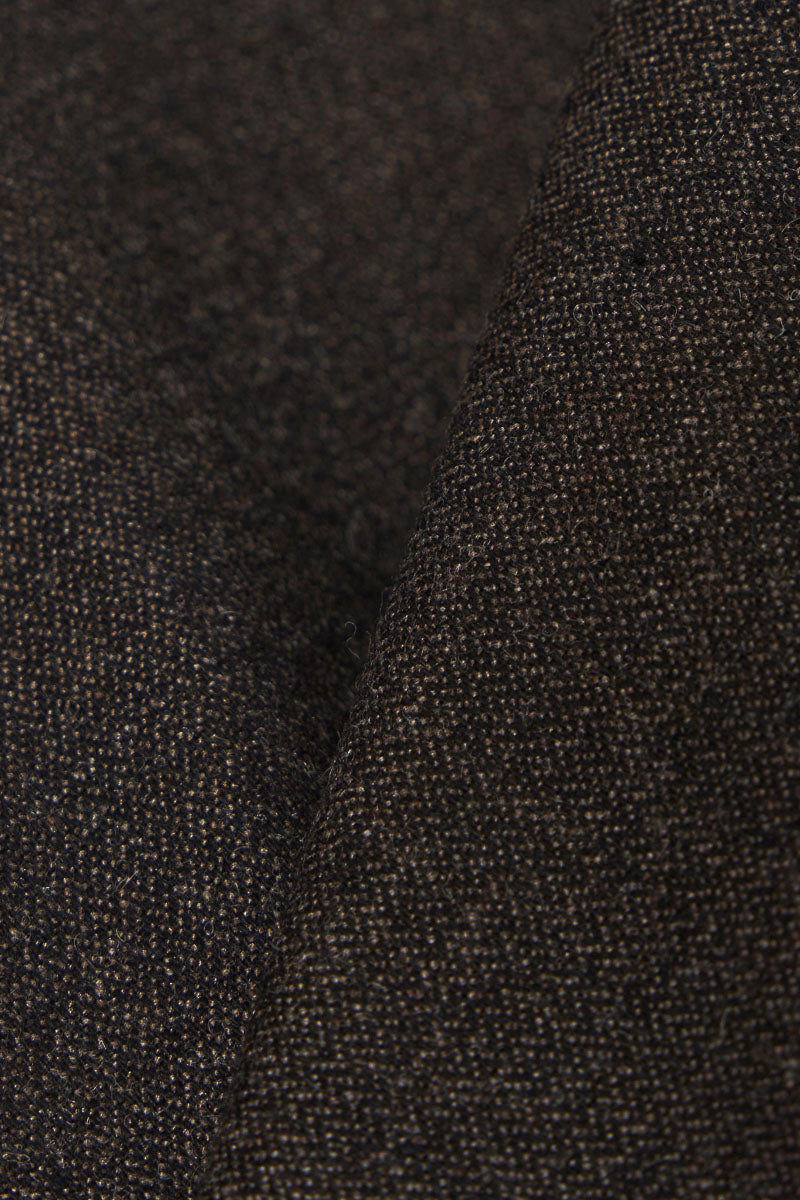 Two Button Jacket - Brown Upcycled IT Tweed