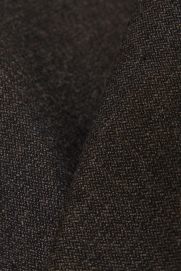 Two Button Jacket - Brown Upcycled IT Tweed