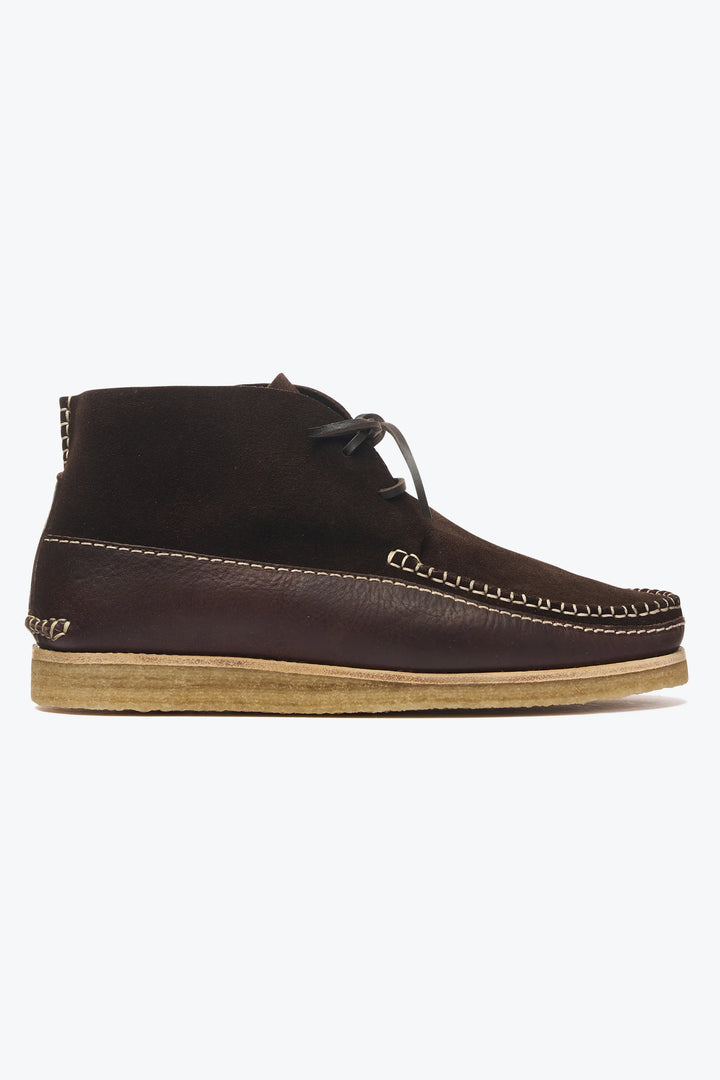 Lucas Crepe Moc Boot - Dark Brown