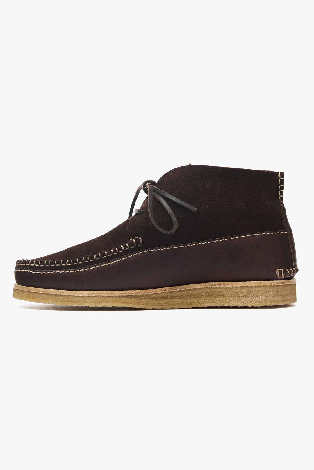 Lucas Crepe Moc Boot - Dark Brown