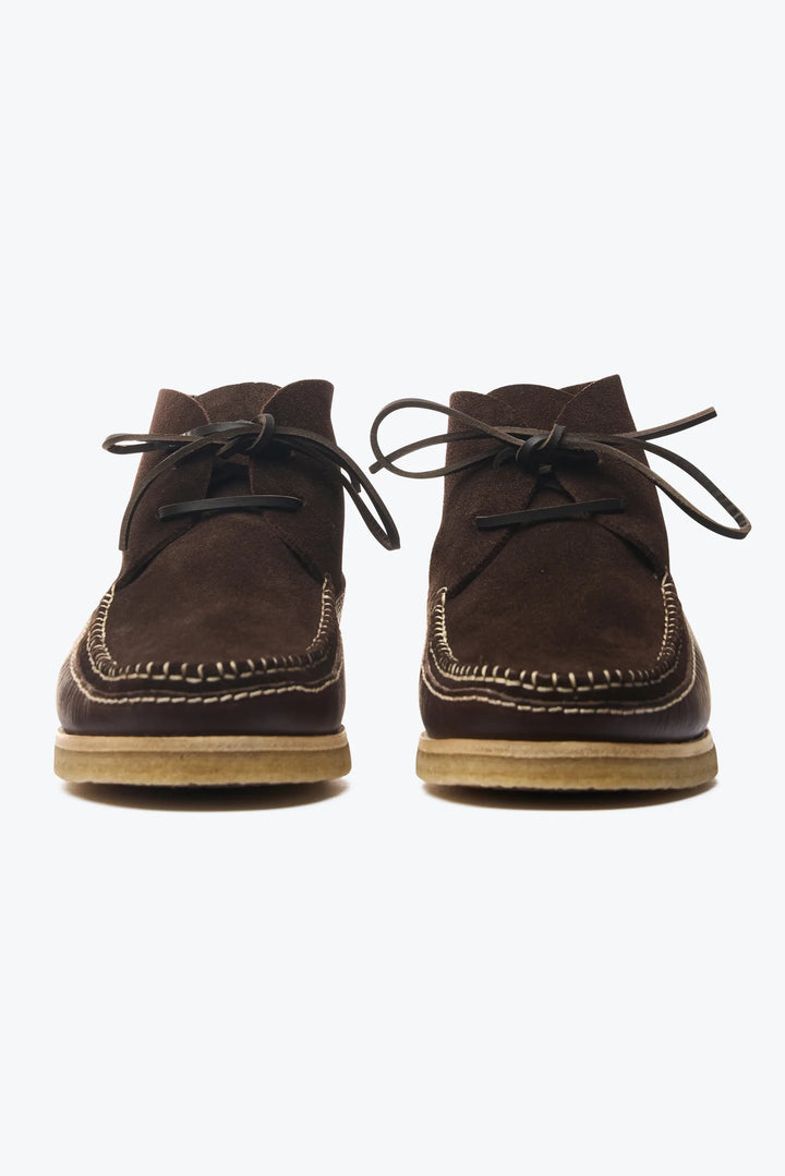 Lucas Crepe Moc Boot - Dark Brown