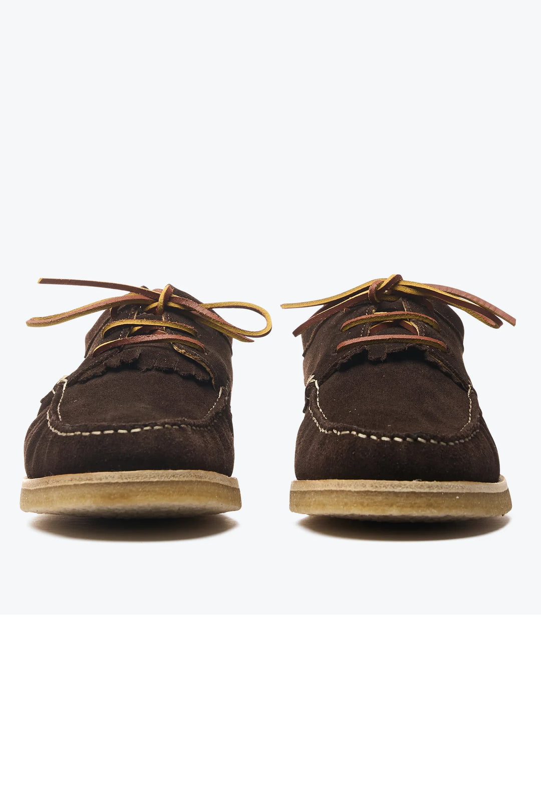 Moc Crepe Fringe Shoe - Brown