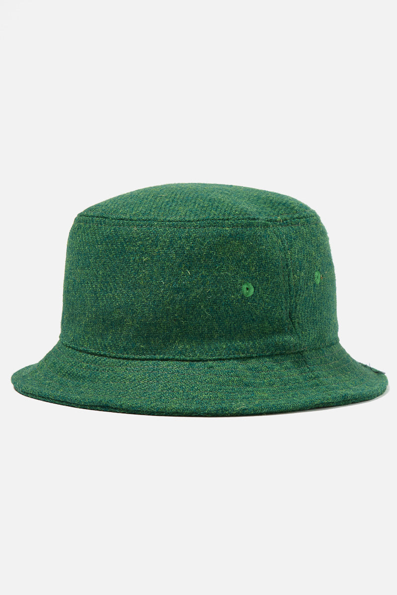 Lewis Hat - Green Harris Tweed