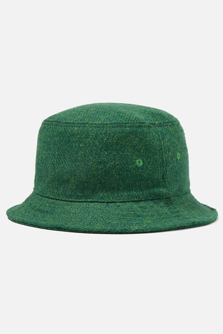 Lewis Hat - Green Harris Tweed