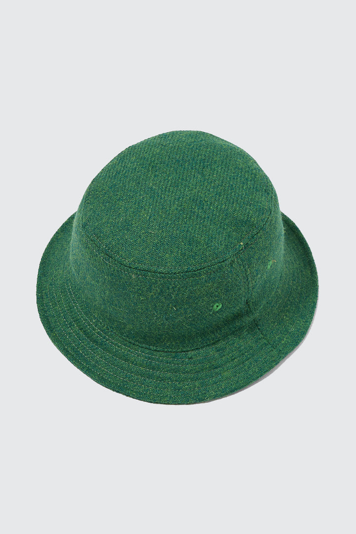 Lewis Hat - Green Harris Tweed