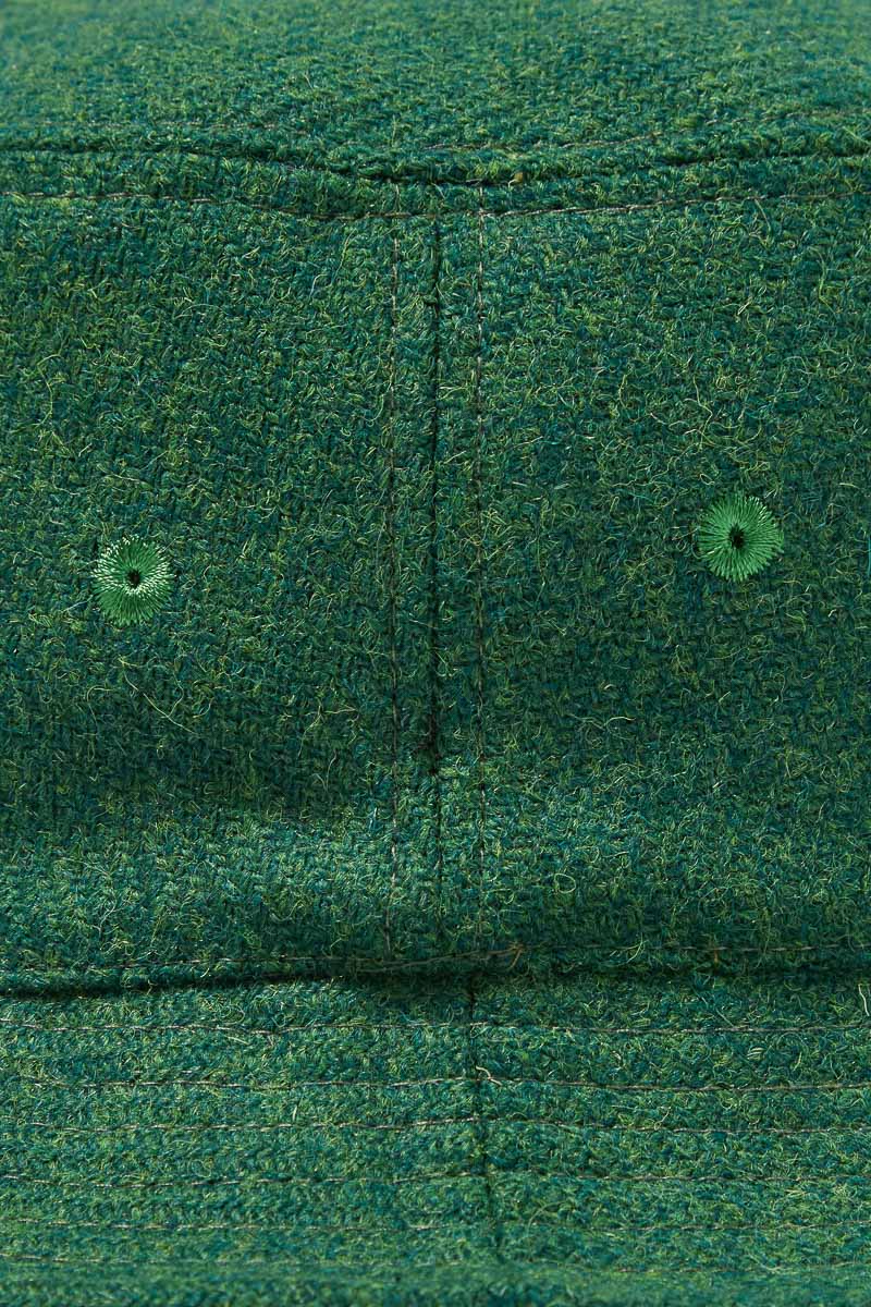 Lewis Hat - Green Harris Tweed