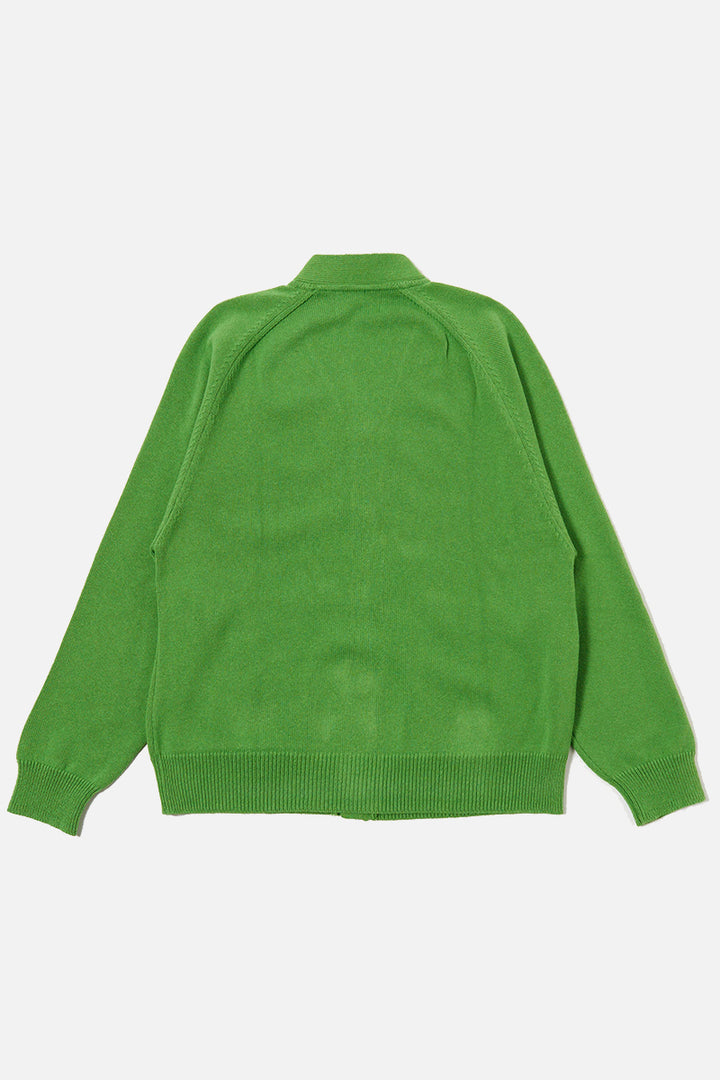 Pocket David Cardigan - Green Eco Cotton Knit