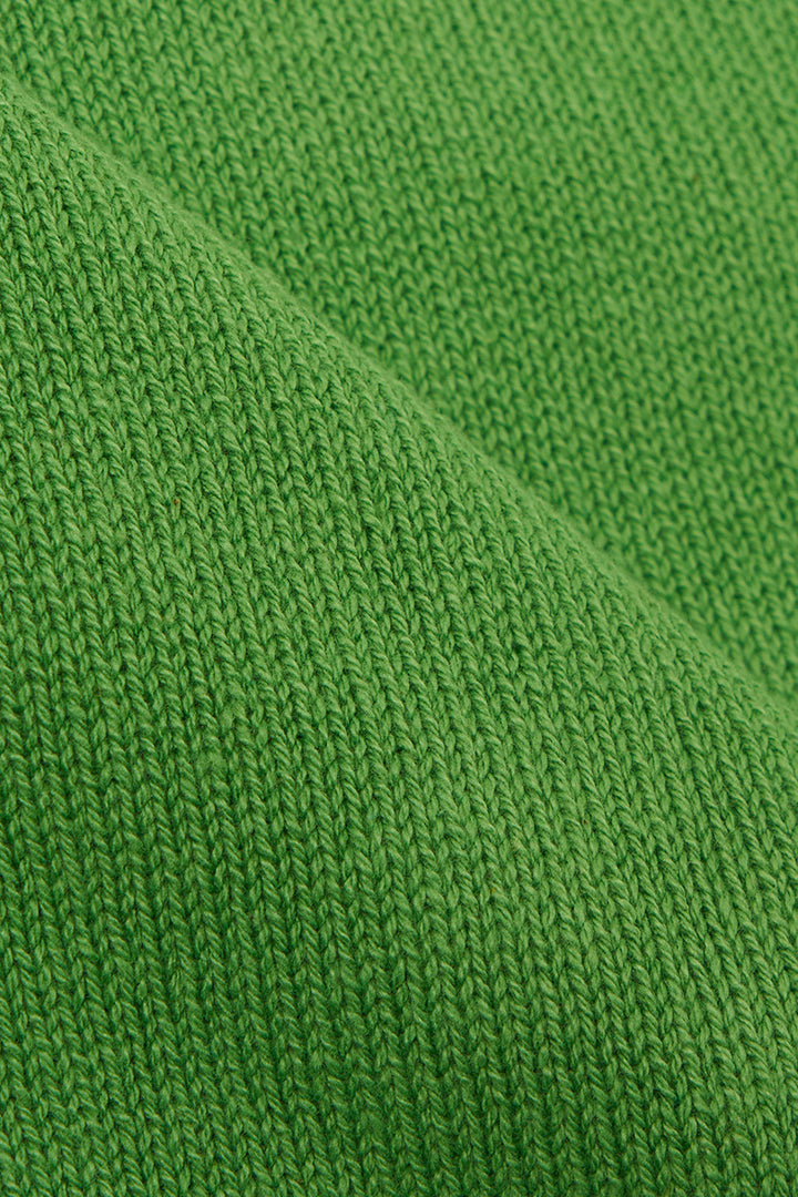 Pocket David Cardigan - Green Eco Cotton Knit