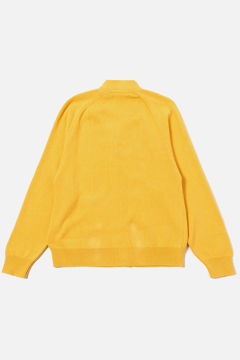 Pocket David Cardigan - Yellow Eco Cotton Knit
