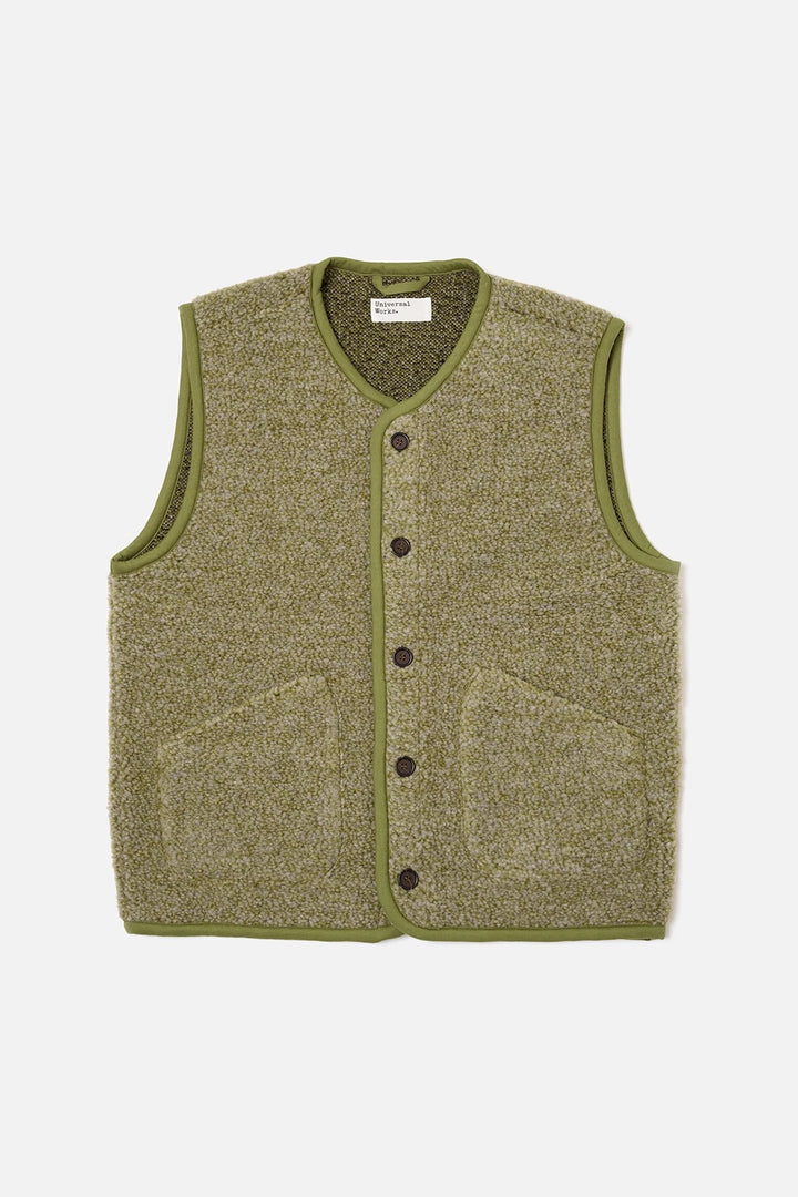 Lancaster Gilet - Light Olive Alvar Fleece