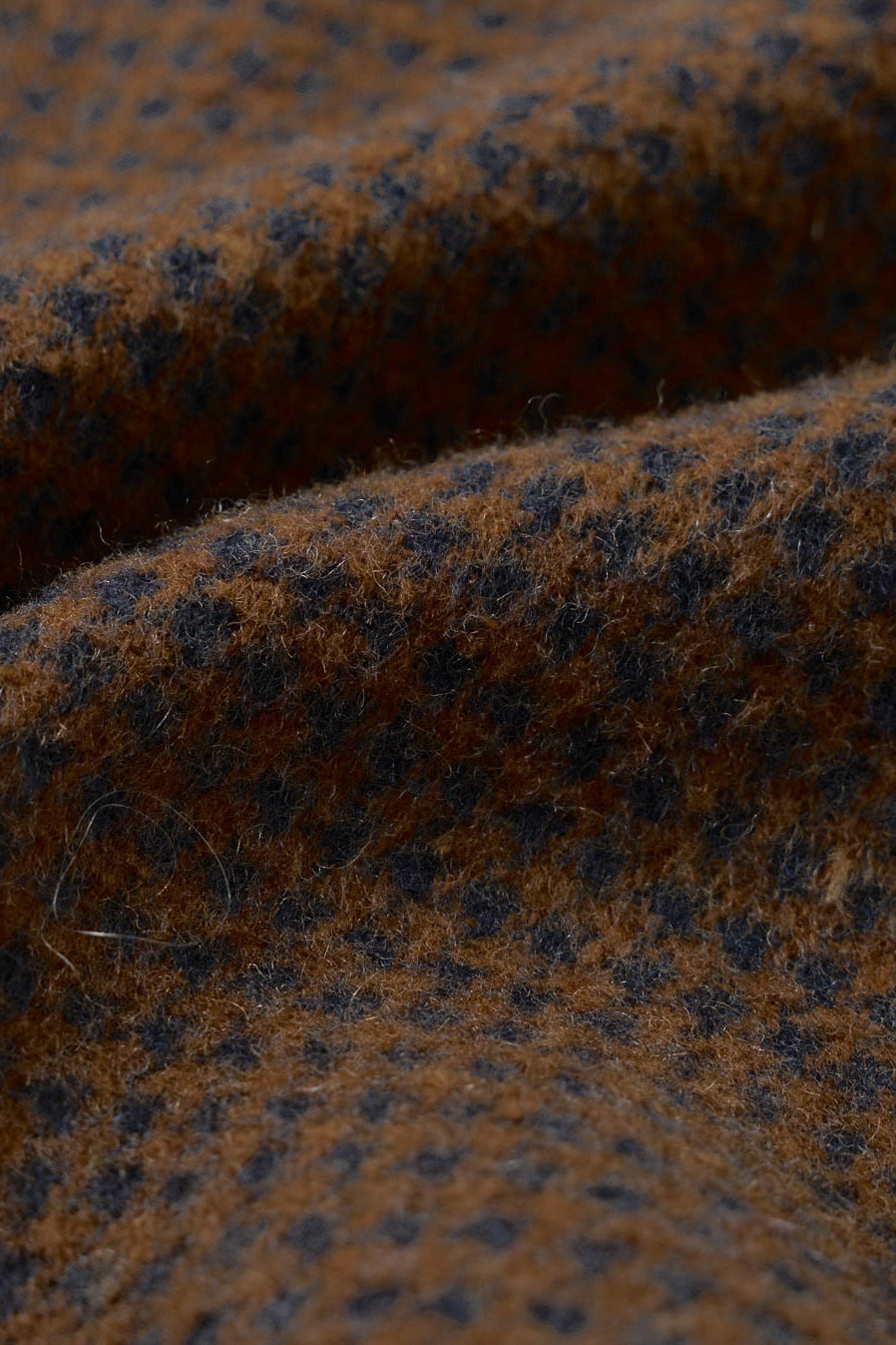 Stan Coat - Navy/Brown Wool Tweed Mix