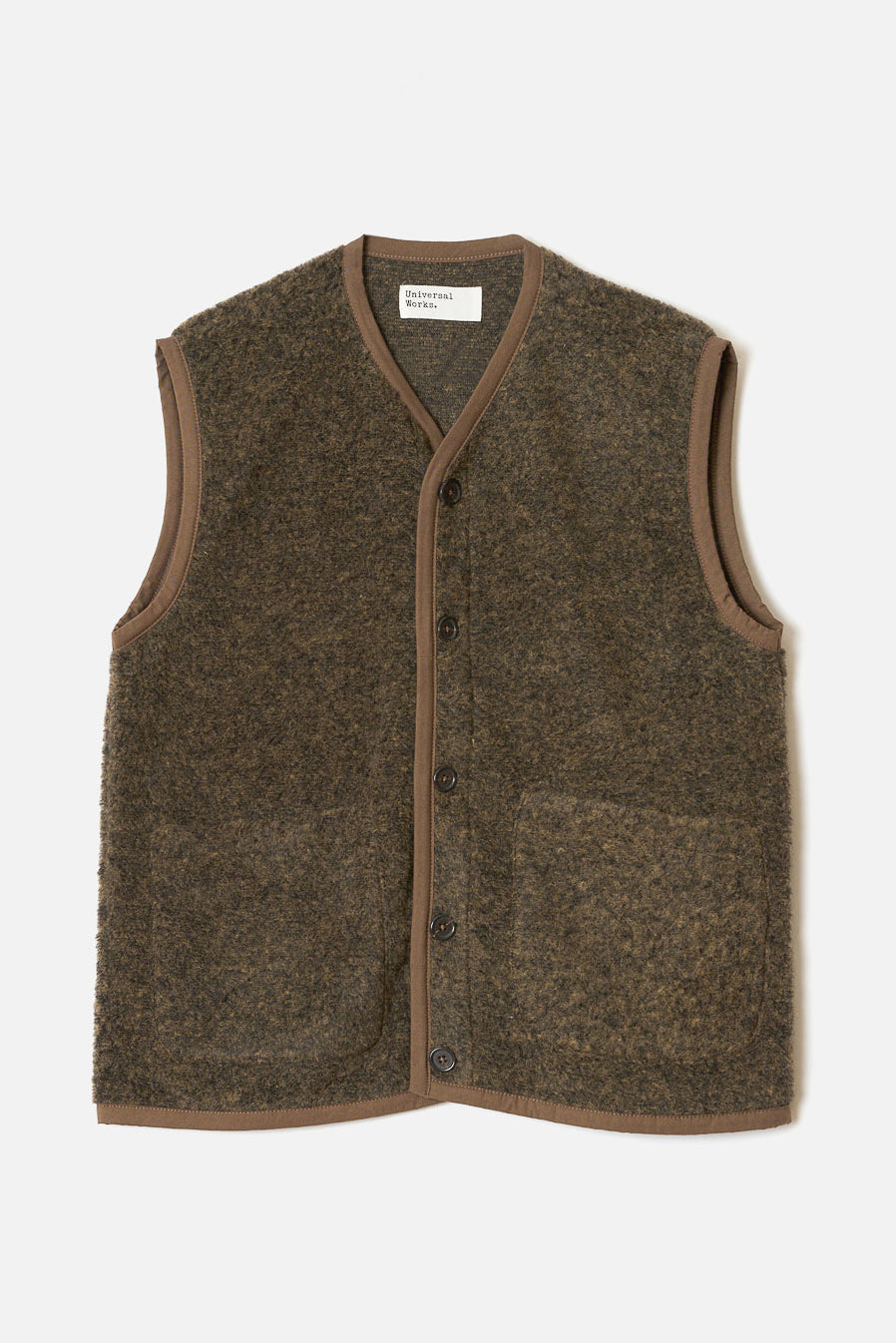 Lancaster Gilet - Brown Bouclet Fleece