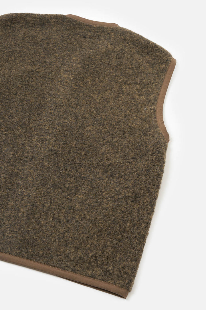 Lancaster Gilet - Brown Bouclet Fleece